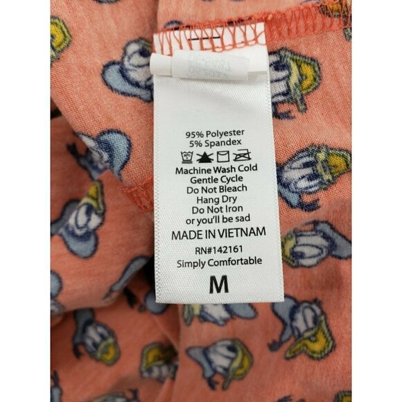 LuLaRoe Irma Tunic Top Medium Orange Donald Duck Disney Collection Tshirt - Picture 8 of 8